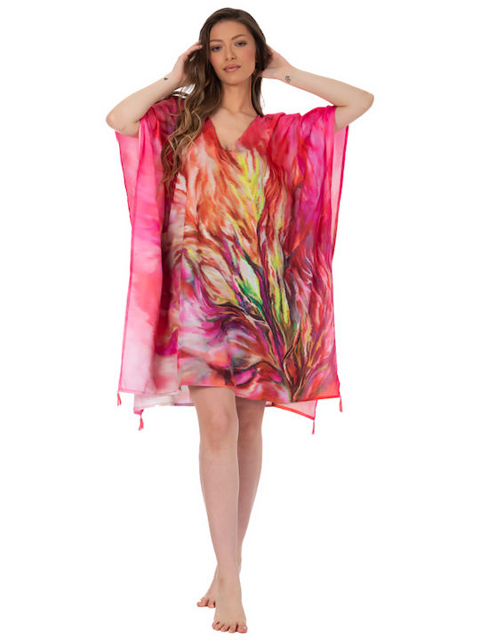 Indischer Kaftan Poncho Ar227-b Solo Me 90cm X 90cm Damen Einheitsgröße