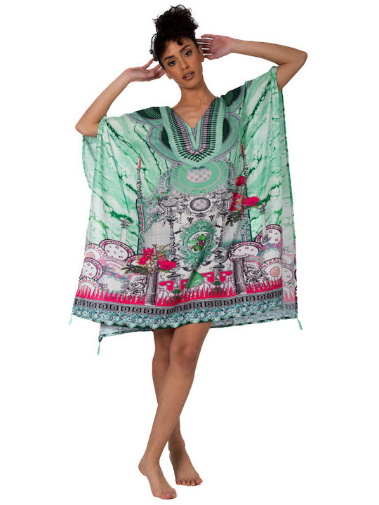 Indisches Kaftan-Poncho Ar226-b Solo Me Damen 90cm X 90cm Einheitsgröße