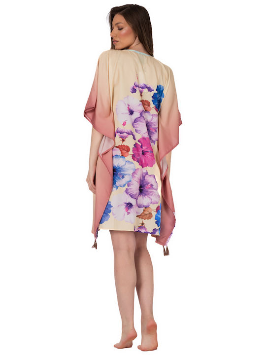 Indisches Kaftan-Poncho Ar228-b Solo Me Damen 90cm x 90cm Einheitsgröße
