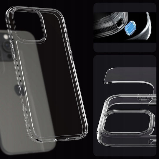 Spigen Crystal Hybrid Crystal Back Cover Σιλικόνης Διάφανο (iPhone 16 Pro Max)