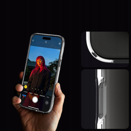 Spigen Crystal Hybrid Crystal Back Cover Σιλικόνης Διάφανο (iPhone 16 Pro Max)