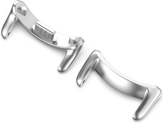 Xiaomi Smart Band 9 14mm 1 Ζεύγος Μεταλλικό Συνδετήρα Ζώνης Ρολογιών Ασημί
