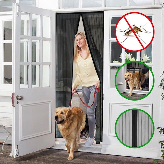 Insectprotect Plasă Ușa Magnetic din Poliester 210x100cm