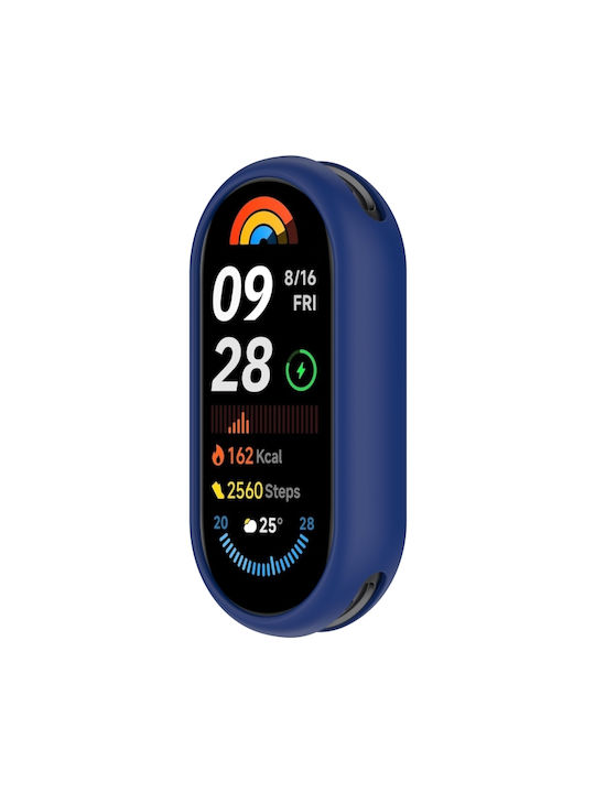 Xiaomi Mi Band 8 Watch Protective Case Glossy Surface Silicone Midnight Blue