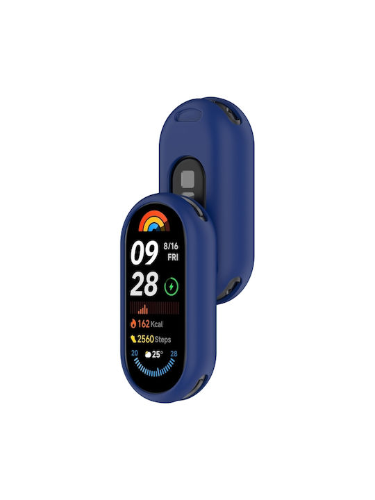 Protective Silicone Watch Case Glossy Surface Xiaomi Smart Band 9 NFC Midnight Blue