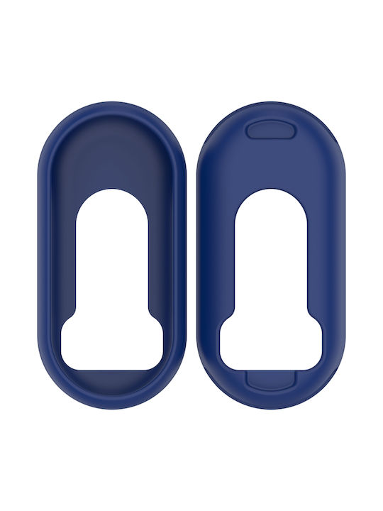 Xiaomi Smart Band 9 Schutzgehäuse Glänzende Oberfläche Silikon Mitternachtsblau