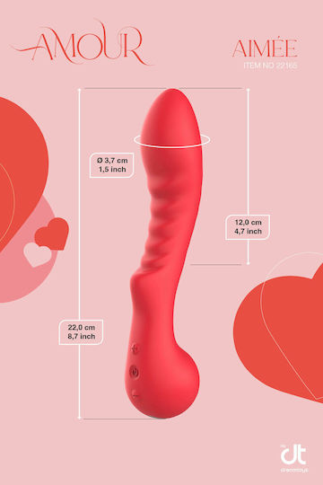 Dream Toys Flexible Vibrator G-Spot Roșu
