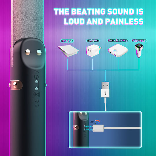 Passion Labs Κλασικός Δονητής Μαύρος