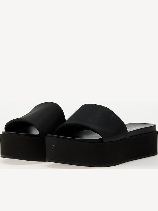 Flache Sandalen für Damen Flatforms in Schwarz Farbe
