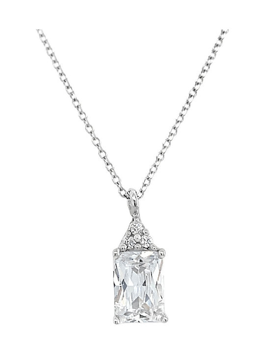 Xryseio from White gold 9 K with Zircon