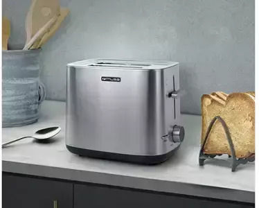 Muse Φρυγανιέρα 2 Θέσεων 1000W Inox