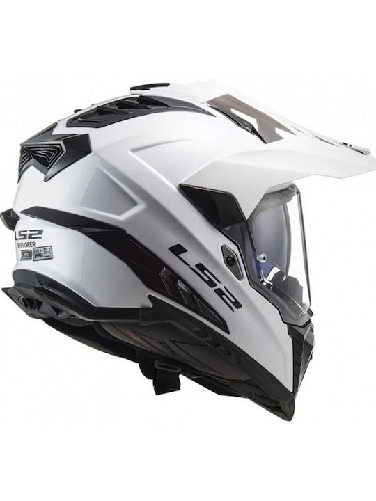 LS2 Mx701 Explorer Hpfc On-Off ECE 22.06 Solid White LS2 Mx701 Explorer Hpfc On-Off ECE 22.06 Solid White