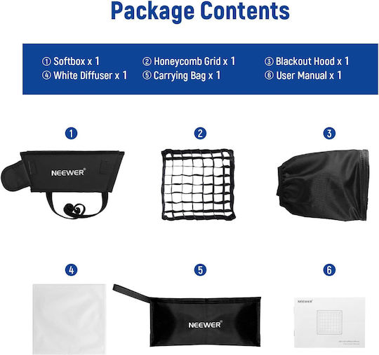 Neewer Softbox с Grid 28.956брx30.988брсм.