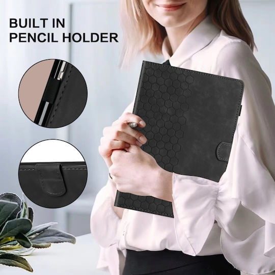 Honeycomb Flip Cover Black (Samsung Galaxy Tab A 10.1 2016 T580)