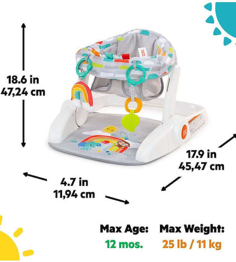 Bright Starts Εκπαιδευτικό Κάθισμα Δραστηριοτήτων Learn To Sit 2 Position Playful Paradise