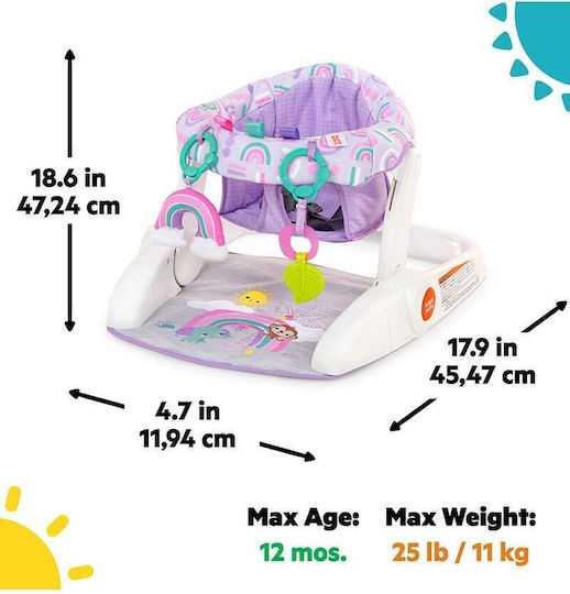 Bright Starts Lern- und Aktivitätssitz 2-in-1 Sitzposition Lila Paradies