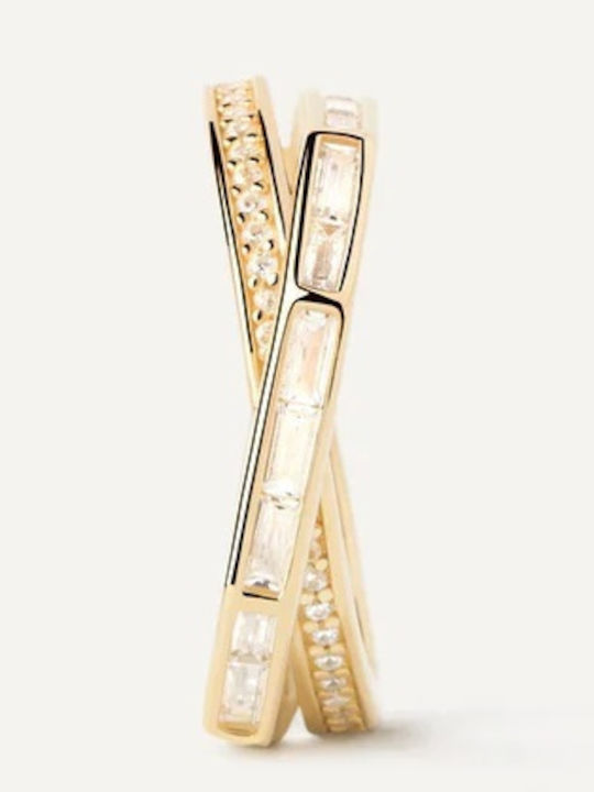 P D Paola Damen Silber Vergoldetes Ring