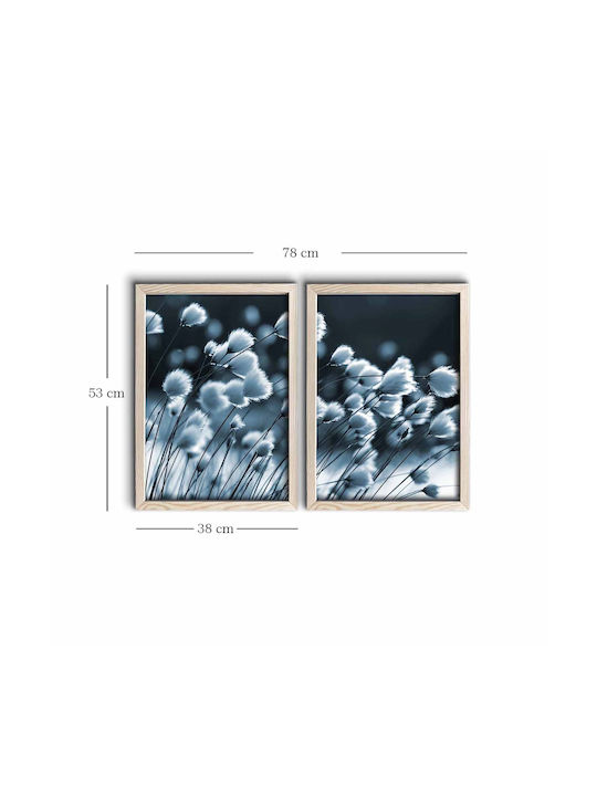Diptych Framed Painting 38x53 A-g 585dzl1208 2pkct-008 38x53 MDF Wood