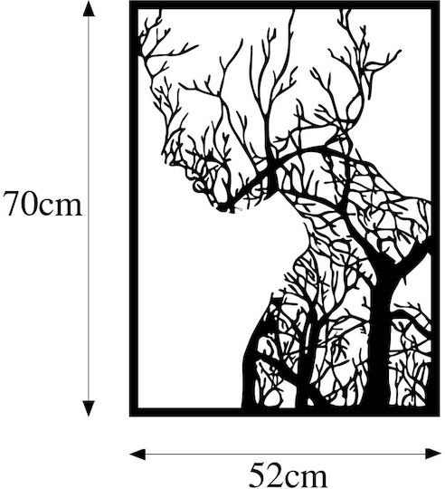Metal Painting 52x70 A-g Tree Woman 899skl2386 52x70 Metal