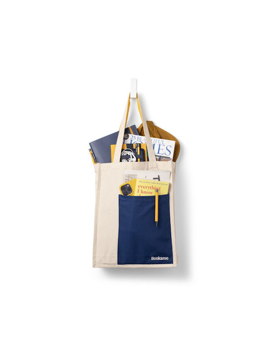 Bag If Bookaroo Tote Bag Navy & Yellow 38047