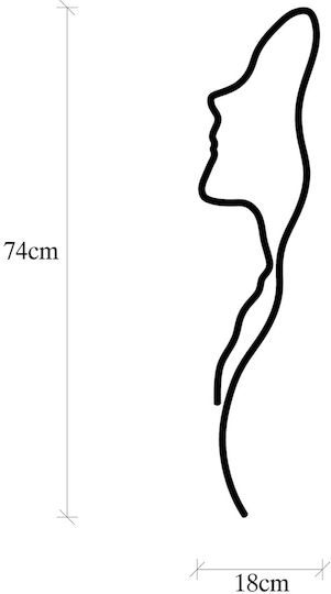 Wall Decor 18x74 A-g Woman Face Profile 891tnl1988 18x74 Metal