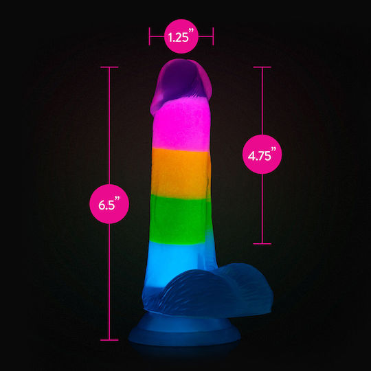 Blush Dildo cu Testicule și Ventuză 12cm