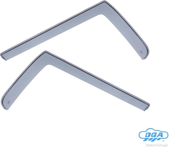 DGA Set of Windbreakers Front Car Dark Fime for Fiat Bravo 2007+ 2pcs