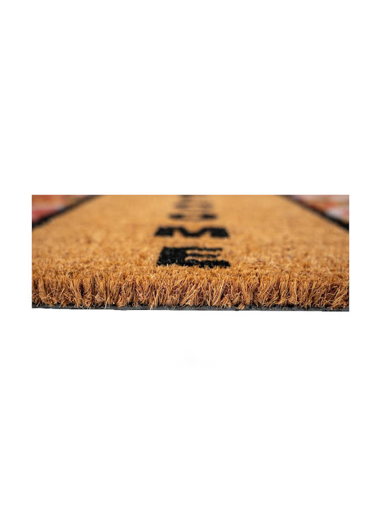 Sdim Eingangsmatte Kokosfaser Rutschfeste Rückseite Ruco Stil 012 Willkommen 45x75cm