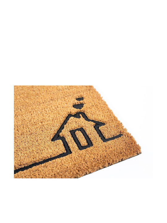 Sdim Entrance Mat Coir Non-Slip Backing Ruco Embossed Rubber 022 Home 40x60cm