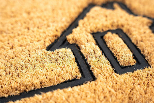 Sdim Entrance Mat Coir Non-Slip Backing Ruco Embossed Rubber 022 Home 40x60cm