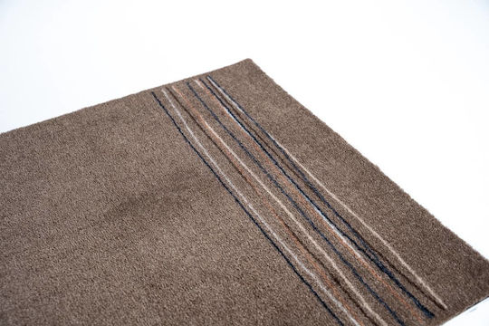 Covoraș de Intrare Sdim cu Suport Antiderapant Walk & Wash 084 Lucky Lines Bej 67x80cm Grosime 8mm