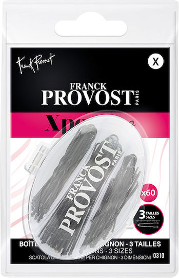 Franck Provost Απλά Τσιμπιδάκια Μαλλιών Μαύρα 60τμχ