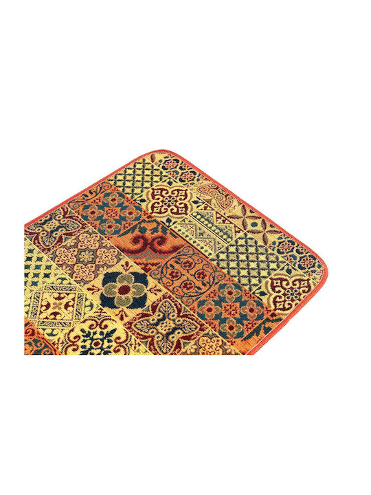 Sdim Kitchen Mat Non-Slip Base Samba 704 Terracotta Orange 54x140cm