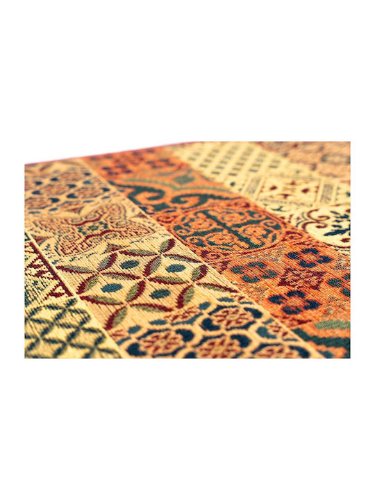 Sdim Kitchen Mat Non-Slip Base Samba 704 Terracotta Orange 54x140cm