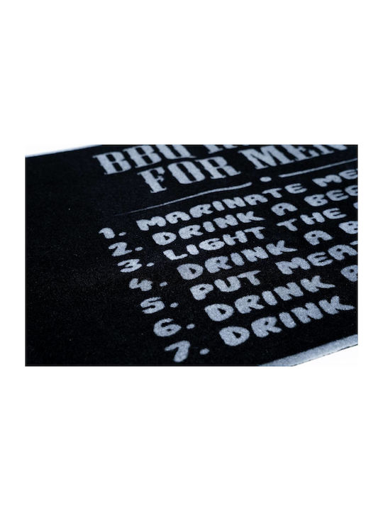 Sdim Kitchen Mat Non-Slip Underlay Bbq Mat 330 Bbq Rules Men 67x120cm