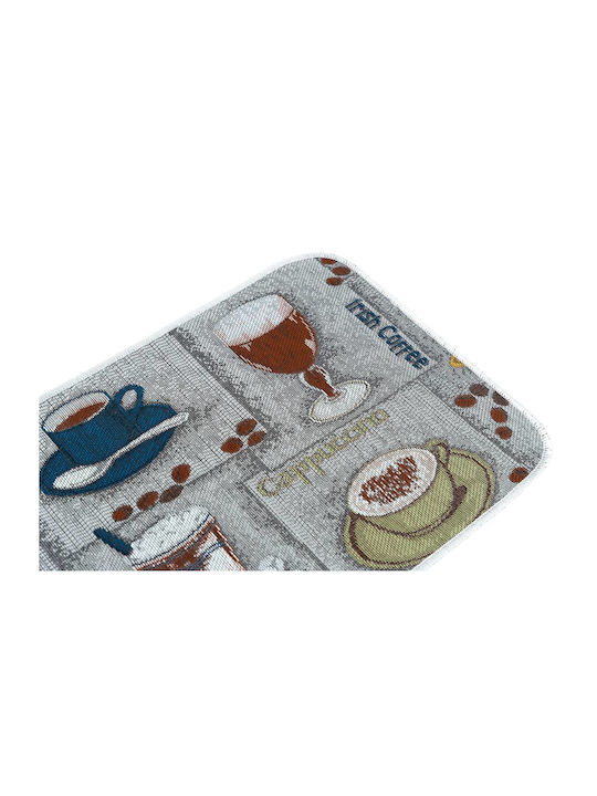 Sdim Kitchen Mat Non-Slip Collage 6502 Grey 50x150cm