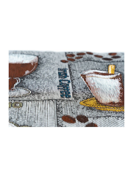 Sdim Kitchen Mat Non-Slip Collage 6502 Grey 50x150cm