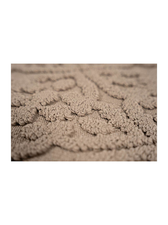 Sdim Неслизащо Бански килим Микрофибър Правоъгълена 801-5090-004B 004 Beige 50x90бр