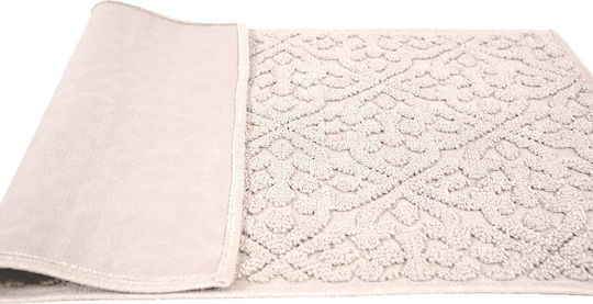 Sdim Rutschfest Badematte Mikrofaser Rechteckig 801-5090-002W 002 White 50x90cm