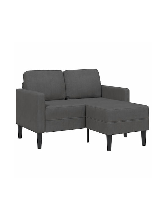 Colțar Canapea Gri Închis 125x118x85cm
