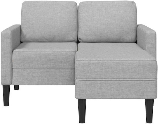 Ъглов Диван Сив 125x118x85см