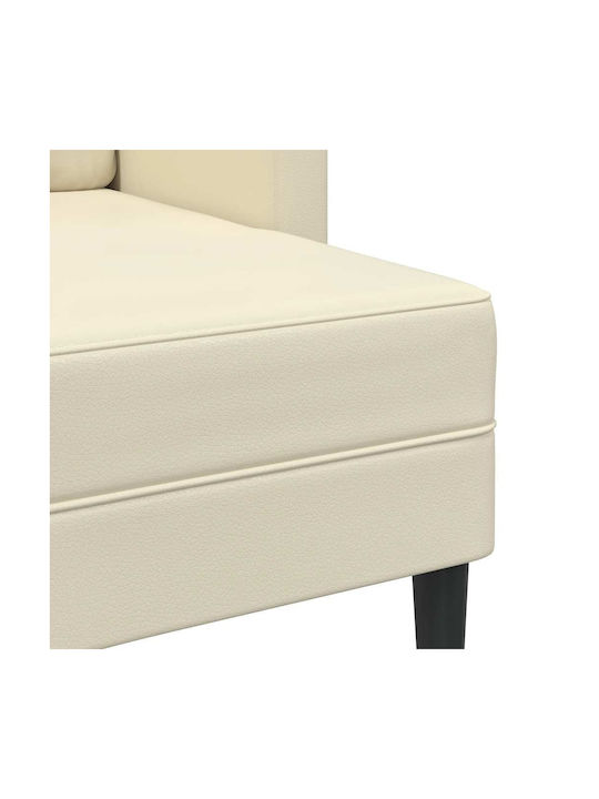 Ъгъл Диван Изкуствена кожа Cream 125x118x85см.