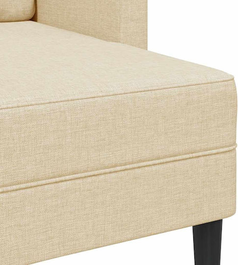 Corner Couch Cream 125x118x85 cm