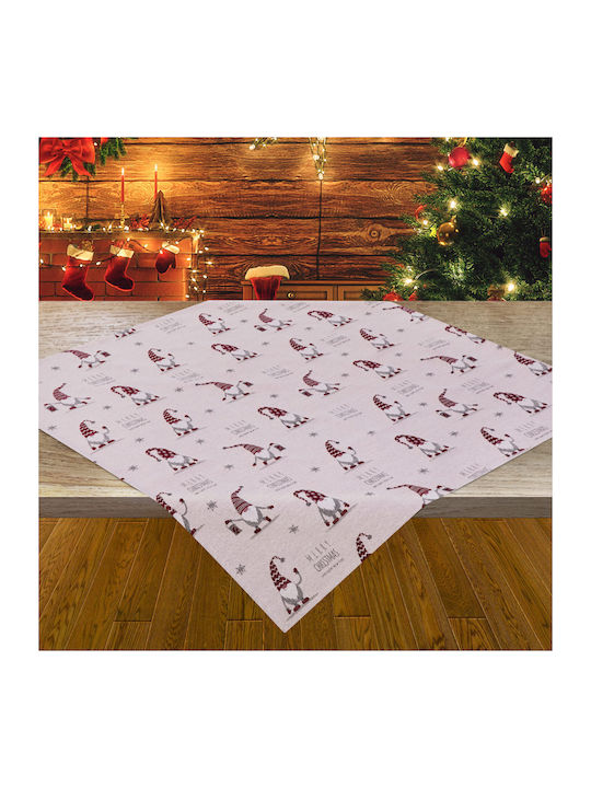 Christmas Tablecloth Stofa Gnomes 80% Pes 20% Cotton Woven 150×260 Liolios Home
