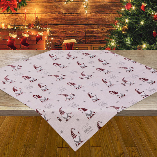Χριστουγεννιάτικο Τραπεζομάντηλο Stofa Gnomes 80% Pes 20% Cotton Wooven 150×260 Liolios Home