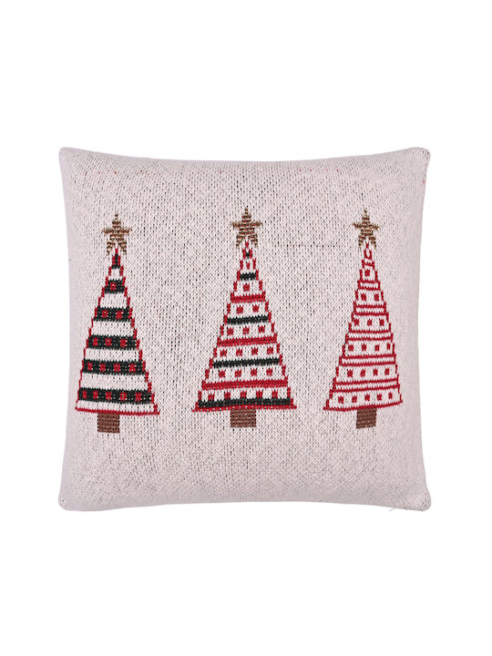 Liolios Home X-mas Tree 100% Cotton Knitted Pillow 50×50 Liolios Home