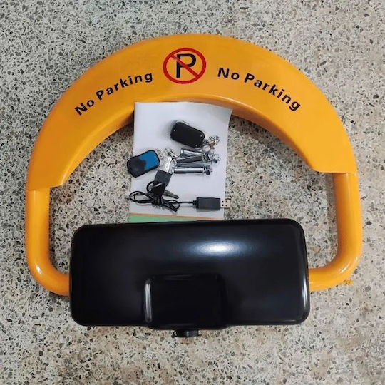 Car Parking Lock Remote Control Battery USB Cable Max 2000kg 3.8kg 40 X 45 X 12.5 X 7.5 Cm Yellow-Black