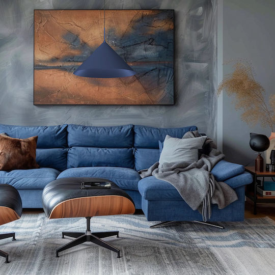 Capital Navy Blue Pendant Lamp Ø46cm 1xgx53