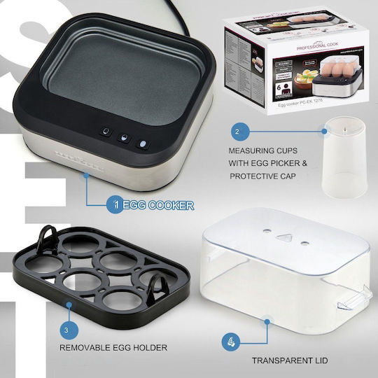 Profi Cook Eierkocher 16 Plätze 400W Gray