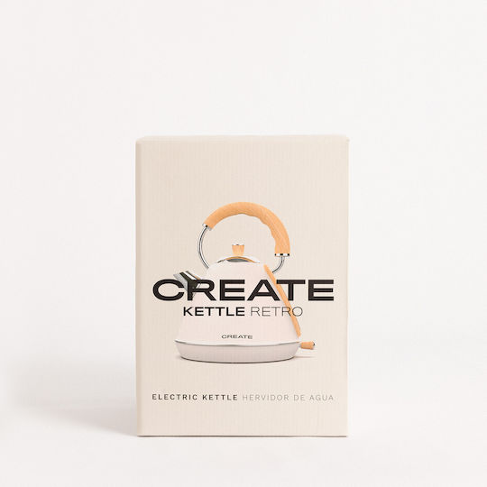 Create Retro Βραστήρας 1.7lt 2200W Μπεζ